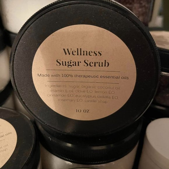 New Wellness Organic Sugar Scrub Body Exfoliant Scrub 10 oz jar - Picture 1 of 1